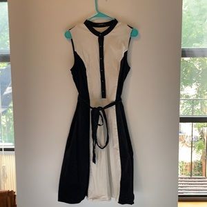 Black and white professional dress